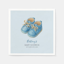 Baby Sneakers Sports Baby Shower  Serviette