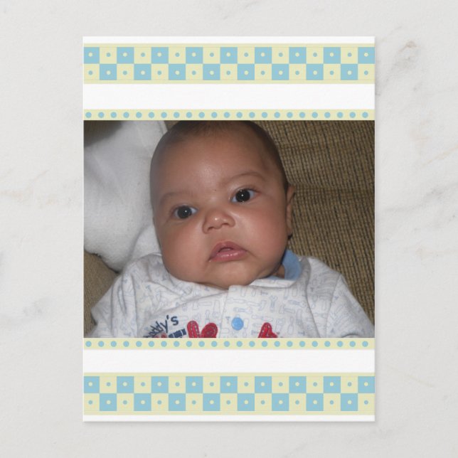 Baby Snower Vielen Dank Postkarten (Vorderseite)