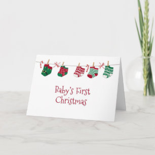 Baby Socken, Baby's 1. Weihnachten