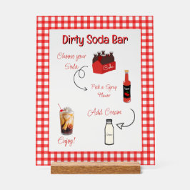 Baby Soda Ready to POP Dirty Soda Sign Acrylschild