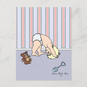 Baby Somersault Postcard Postkarte