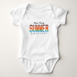 Baby Sommer Sonnenuntergang Strand Familienurlaub Strampler