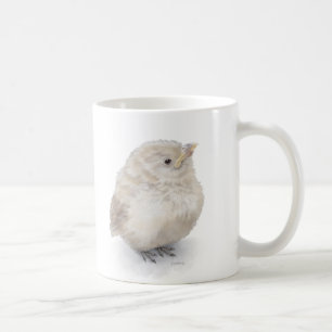Baby Sparrow Digital Watercolor Tasse