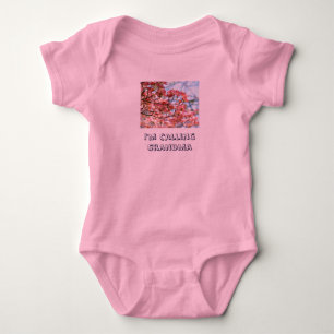Baby Spaß Ich rufe Oma Floral Strampler