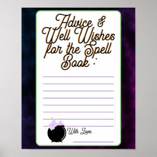 Baby Spell Book Advisor & Well Wains Poster