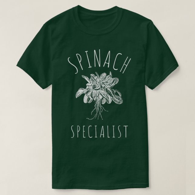 Baby Spinach Bio Spinat und Kale Vegetarian V T-Shirt (Design vorne)