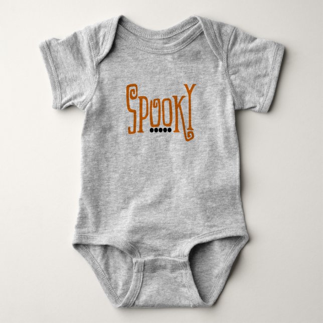 Baby Spookoky Halloween Design Strampler (Vorderseite)