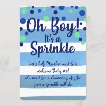 Baby Sprinkle - Baby Boy einladen