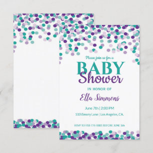 Baby Sprinkle Babydusche Einladung
