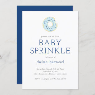 Baby Sprinkle // Blue Boy Donut Dusche Einladung