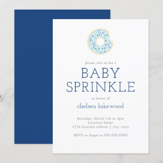Baby Sprinkle // Blue Boy Donut Dusche Einladung