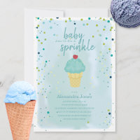 Baby Sprinkle Blue Ice Cream Baby Dusche