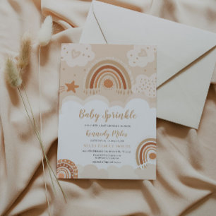 Baby Sprinkle, Boho Rainbow Baby Shower Einladung