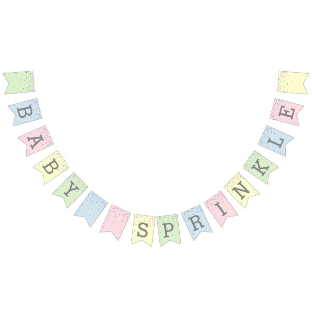 Baby Sprinkle Bunting Flags Wimpelkette (Alle)