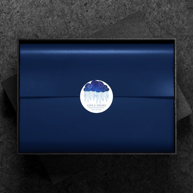 Baby Sprinkle Classic Blue | Coole Dusche Vielen D Runder Aufkleber (Von Creator hochgeladen)