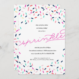 BABY SPRINKLE CONFETTI INVITATION EINLADUNG