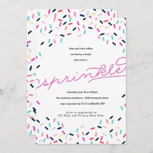 BABY SPRINKLE CONFETTI INVITATION EINLADUNG