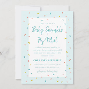 Baby Sprinkle per Mail Einladungen für Babydusche