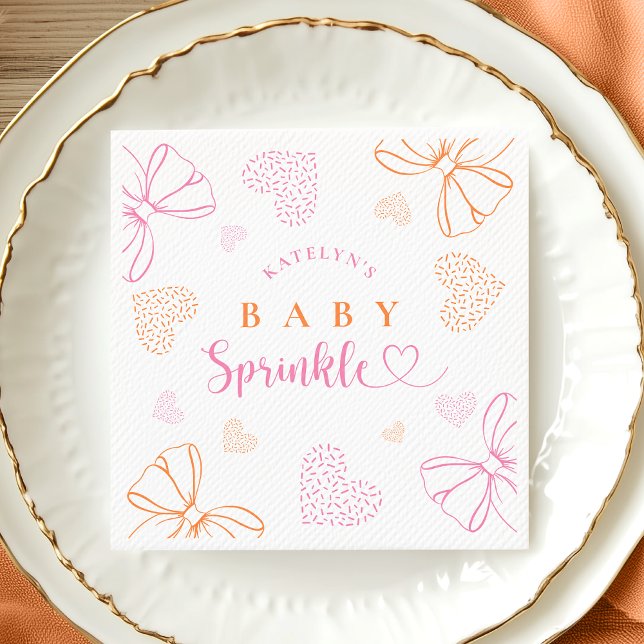 Baby-Sprinkle-Ribbon-Partynapkins Serviette (Von Creator hochgeladen)