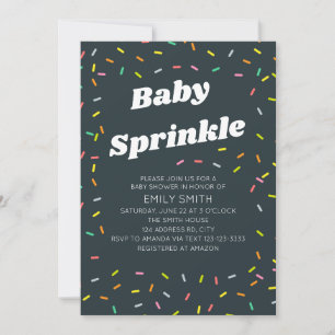 Baby Sprinkle wird oft mit "Baby Dusche" übersetzt Einladung