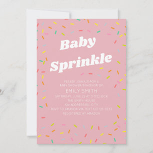 Baby Sprinkle wird oft mit "Baby Dusche" übersetzt Einladung