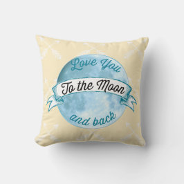 Baby Stat Liebe Sie zum Mondbogen Muster Kissen