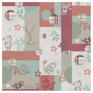 Baby-Steppdecken-Muster 2 Stoff