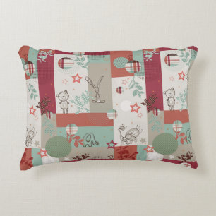 Baby-Steppdecken-Muster 2 Zierkissen