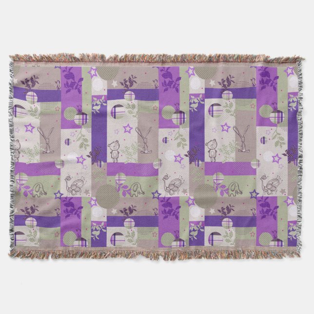 Baby-Steppdecken-Muster Decke (Vorderseite)