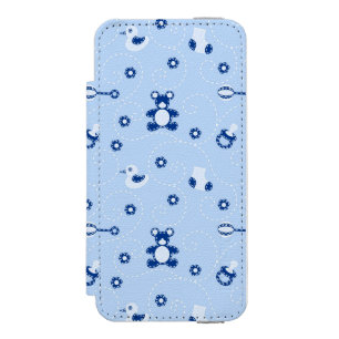 Baby-Steppdecken-Muster Incipio Watson™ iPhone 5 Geldbörsen Hülle