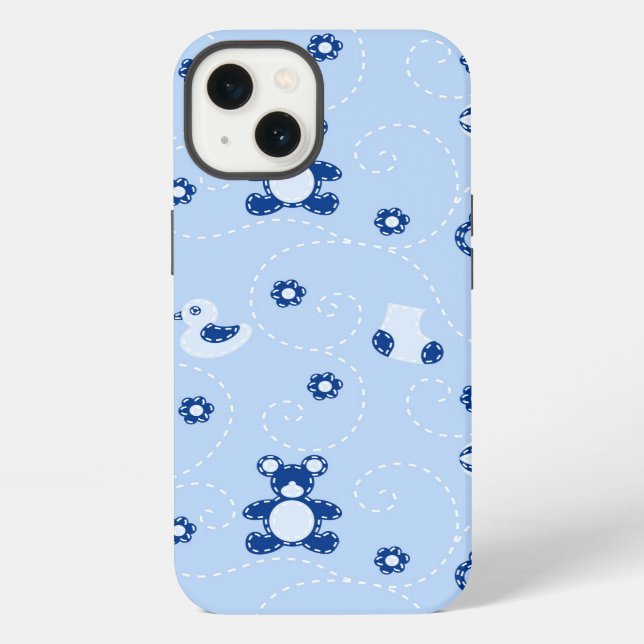 Baby-Steppdecken-Muster iPhone Hülle (Rückseite)