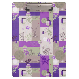 Baby-Steppdecken-Muster Klemmbrett