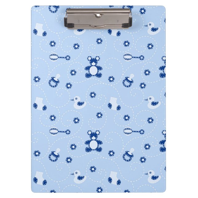 Baby-Steppdecken-Muster Klemmbrett (Vorderseite)