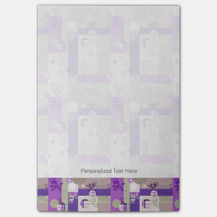 Baby-Steppdecken-Muster Post-it Klebezettel