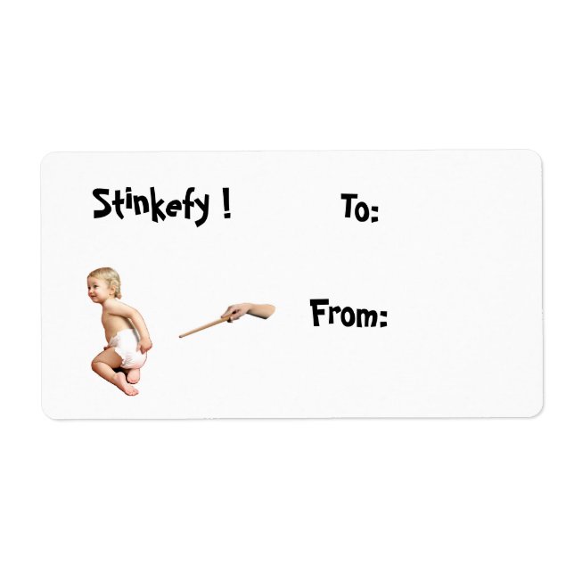 Baby Stinkefy!-Weihnachtslabel (Vorne)