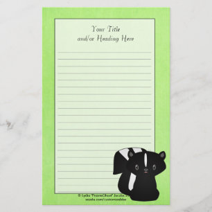 Baby-Stinktier-Briefpapier Briefpapier