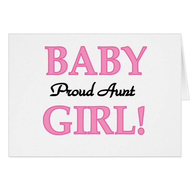 Baby-stolze Tante (Vorderseite (Horizontal))