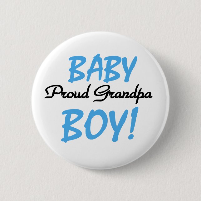 Baby-stolzer Großvater Button (Vorderseite)