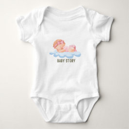 Baby Story Baby schlafen Wolken Baby Body Anzugs Strampler