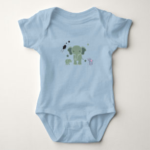 Baby-Strampler weißer Elefant Baby Strampler