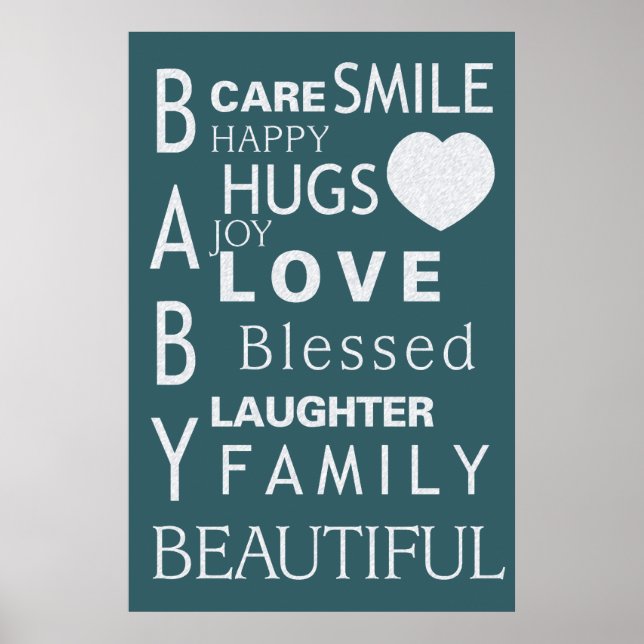 Baby Subway Art Poster (Vorne)