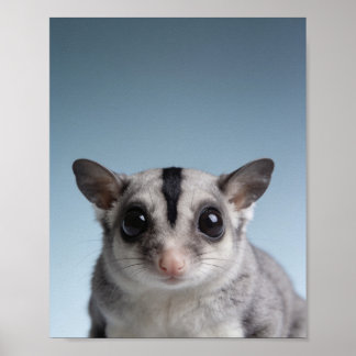 Baby Sugar Glider Porträt – Süßes Tier für das Kin Poster