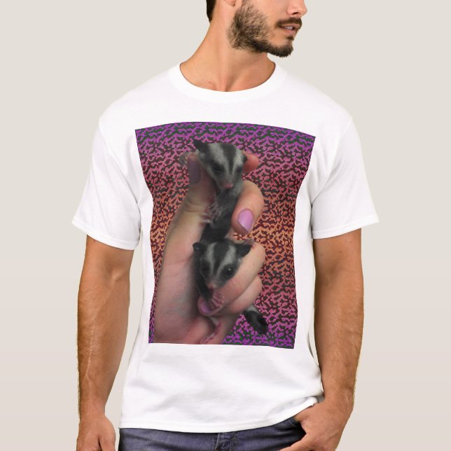 Baby Sugar Gliders mit Funky Background Shirt (Vorderseite)