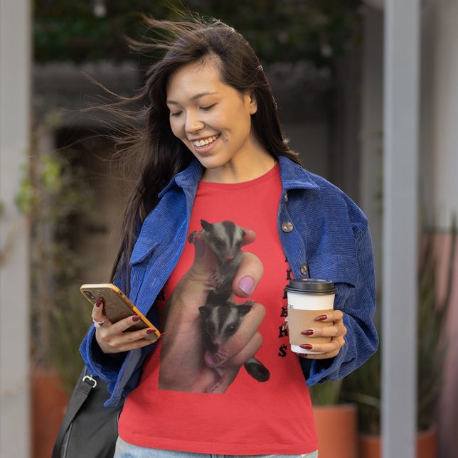 Baby Sugar Gliders mit Text-Shirt T-Shirt (Baby Sugar Gliders with Text Shirt)