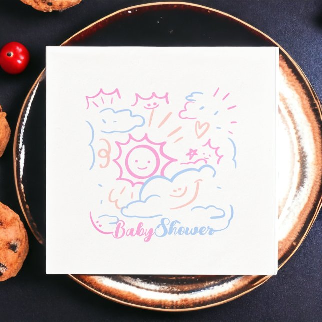 Baby Sun Serviette (baby shower theme party use and throw napkin,party decoration dinner table decor,event custom napkin)