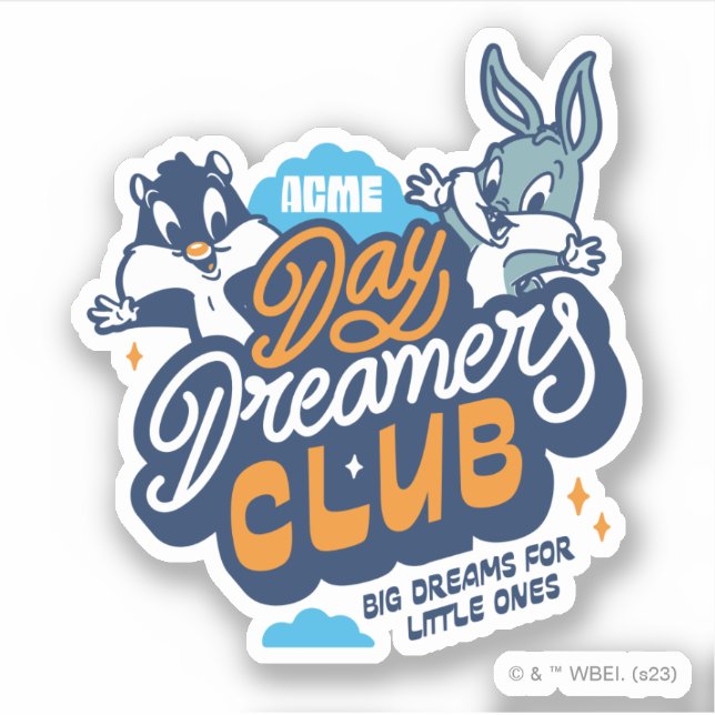 Baby SYLVESTER™ & BUGS BUNNY™ Day Dreamers Club Aufkleber (Vorderseite)
