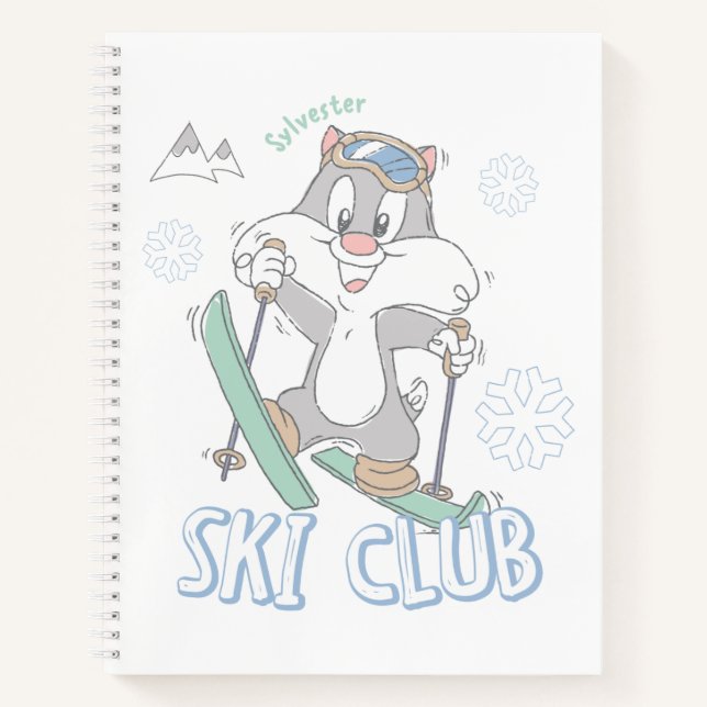 Baby SYLVESTER™ Ski Club Notizbuch (Vorderseite)