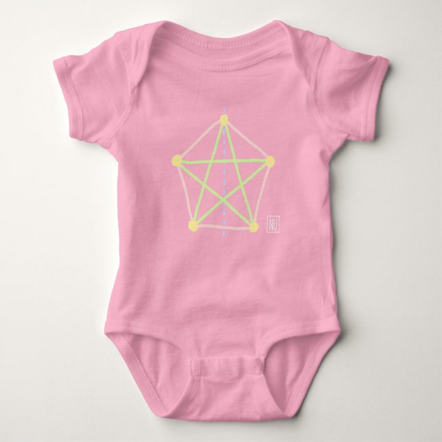 Baby Symmetry Art Baby Strampler (Vorderseite)