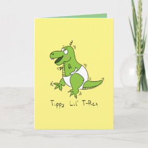 Baby T-Rex Dinosaur Dino Kids Karte
