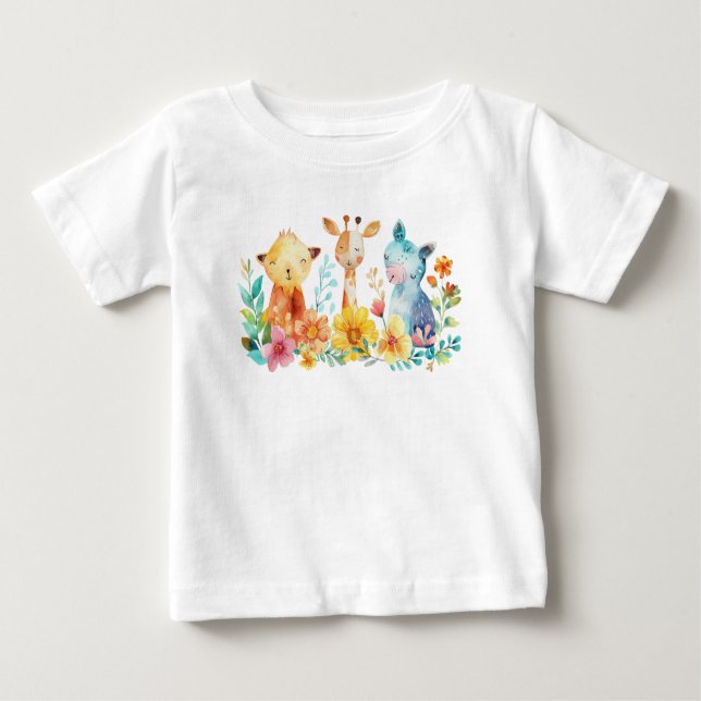 Baby T Shirt Animals (Vorderseite)